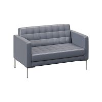 Forest Диван двухместный FR-DP-02 Oregon 17/Металл Серый 1360*800*840