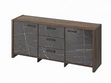 Тумба трехсекционная FB-13-01.G. Орех Пацифик Табак/Камень Пьетра Гриджиа черный