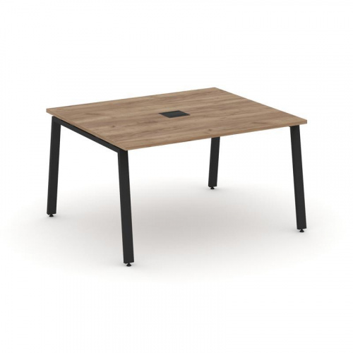 Style Project Стол переговорный SN-6A.SPRG-033 Акация Лорка/Металл Белый 1380*1180*750 фото 4