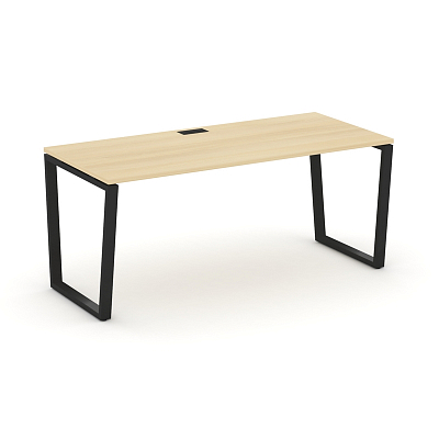 Style Project Direct Стол письменный SN-6T2.SR-016.M Акация Лорка/Металл Черный/Заглушка Металл Черн