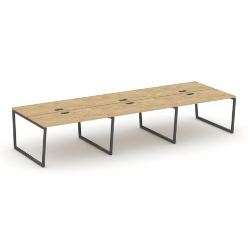 Style Project Рабочая станция 2-х сторон. SN-4T2.DRS-083 Акация Лорка/Металл Антрацит/Заглушка Пласт фото 22