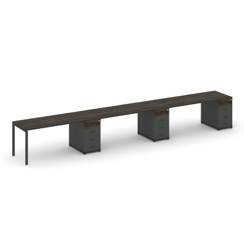 Бенч-система на 3 места с 3 опорными тумбами Concept CN.ORS-442 фото 3 Бенч-система на 3 места с 3 опорными тумбами Concept CN.ORS-442 фото 3