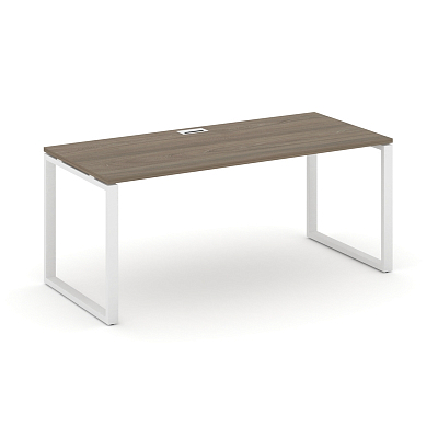 Style Project Direct Стол письменный SN-6O.SR-013.M Вяз Благородный/Металл Белый/Заглушка Металл Бел