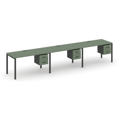 Бенч-система на 3 места с подвесными тумбами Concept CN.ORS-135 фото 2 Бенч-система на 3 места с подвесными тумбами Concept CN.ORS-135 фото 2