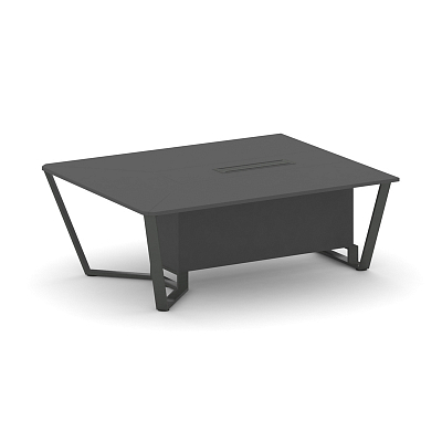 Steel Meet Начальный модуль L=2000 KDK-PR.B.SPNW-20 Антрацит/Металл Антрацит 2000*1600*750