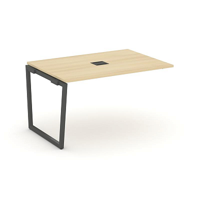 Style Project Проходной наб. элем. перег. стола SN-4T2.NSPRG-004 Акация Лорка/Металл Антрацит/Заглуш