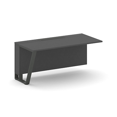 Steel Meet Завершающий модуль KD-PR.B.SPZO-16(L) Антрацит/Металл Антрацит 1600*800*750