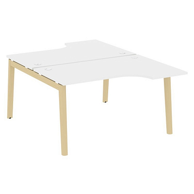 Onix Wood Рабочая станция OW.D.SA-2 Белый Бриллиант/Дуб Светлый/Металл Белый 1380*1995*750 (1475/460