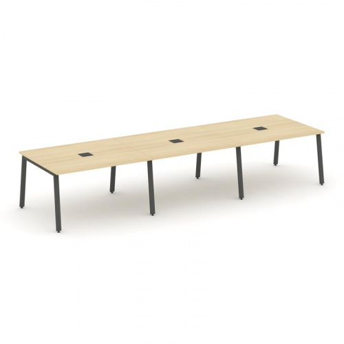 Style Project Стол переговорный SN-6A.SPRG-052 Дуб Наварра/Металл Антрацит 3540*1180*750 фото 27