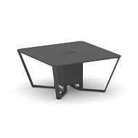 Steel Meet Стол переговорный квадратный KDK-PR.B.SP-08 Антрацит/Металл Антрацит 1600*1600*750