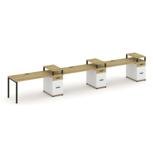 Бенч-система на 3 места с 3 опорными тумбами Concept CN.ORS-463 фото 6 Бенч-система на 3 места с 3 опорными тумбами Concept CN.ORS-463 фото 6