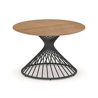 Oak Стол переговорный круглый D=1200мм PR.C.SPRG-003.M Дуб Светлый/Металл Антрацит 1200*1200*750