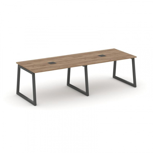 Style Project Стол переговорный SN-5T1.SPRG-011 Акация Лорка/Металл Антрацит/Заглушка Металл Антраци фото 23