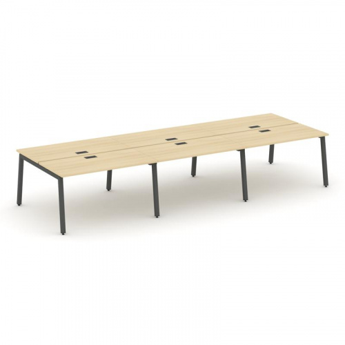 Style Project Рабочая станция 2-х сторон. SN-5A.DRS-074 Дуб Наварра/Металл Белый 4740*1432*750 фото 18