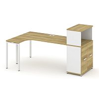 Стол эргономичный с опорным распашным шкафом Concept CN.SA-214(L)
