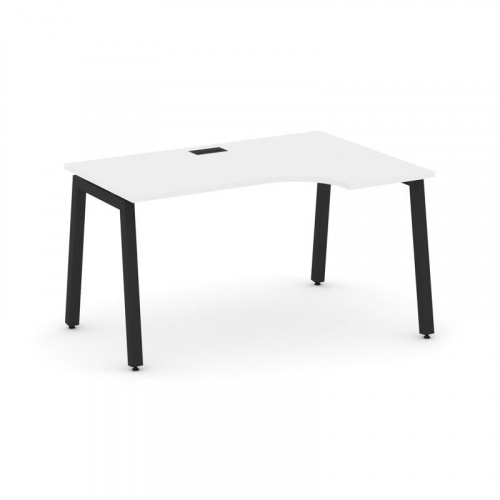 Style Project Стол рабочий эргоном. SN-5A.SPA-001(R) Тиквуд Светлый/Металл Антрацит 1380*600/980*750 фото 13