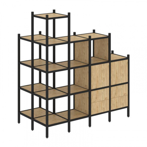 Стеллаж офисный угловой Loft VR.L-58 фото 3 Стеллаж офисный угловой Loft VR.L-58 фото 3