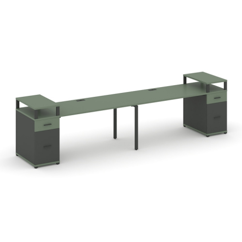 Бенч-система на 2 места с 2 опорными тумбами Concept CN.ORS-431 фото 2