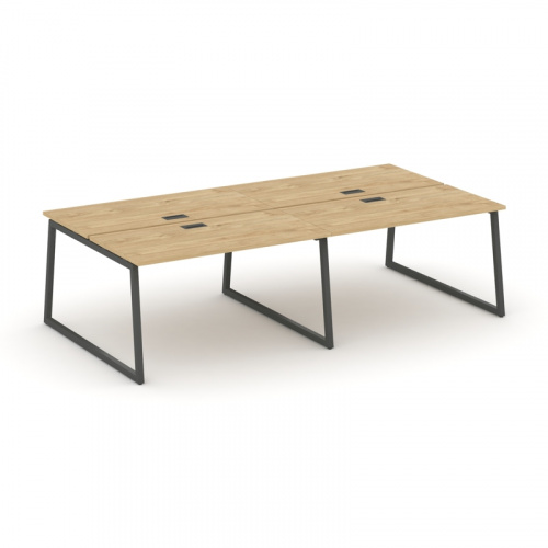 Style Project Рабочая станция 2-х сторон. SN-4T1.DRS-032 Акация Лорка/Металл Антрацит/Заглушка Пласт фото 11