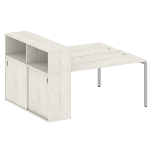 Бенч-система с шкафом-купе на П-обр. м/к Metal System Quattro 40БП.РС-СШК-2.3 фото 6 Бенч-система с шкафом-купе на П-обр. м/к Metal System Quattro 40БП.РС-СШК-2.3 фото 6