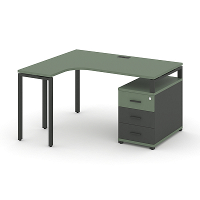 Стол эргономичный с опорной тумбой Concept CN.SA-301(L)