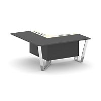 Steel Meet Проходной угловой модуль левый MM-PR.B.SPPOU-16(L) Антрацит/Ваниль Глянец/Нержавеющая Ста