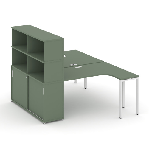 Бенч-система с опорным шкафом-купе с надставкой Concept CN.DSA-221 Бенч-система с опорным шкафом-купе с надставкой Concept CN.DSA-221