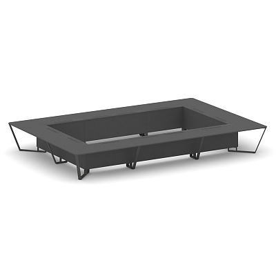 Steel Meet Стол переговорный прямоугольный KDK-PR.B.SP-26K2 Антрацит/Металл Антрацит 6000*4000*750