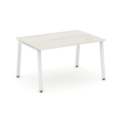 Style Project Стол переговорный SN-6A.SPRG-004.3 Дуб Наварра/Металл Белый 1580*980*750