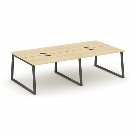 Style Project Рабочая станция 2-х сторон. SN-6T1.DRS-054 Акация Лорка/Металл Антрацит/Заглушка Пласт