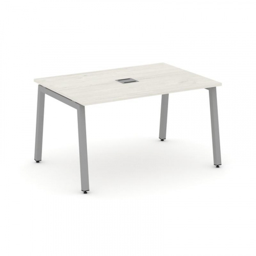 Style Project Стол переговорный SN-5A.SPRG-001 Акация Лорка/Металл Белый 980*980*750 фото 2