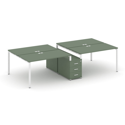 Бенч-система на 4 места с опорной тумбой Concept CN.DRS-312 Бенч-система на 4 места с опорной тумбой Concept CN.DRS-312