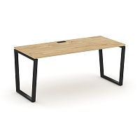 Style Project Direct Стол письменный SN-6T2.SR-025.M Тиквуд Светлый/Металл Черный/Заглушка Металл Че