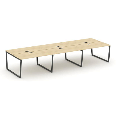 Style Project Рабочая станция 2-х сторон. SN-4T2.DRS-071 Акация Лорка/Металл Антрацит/Заглушка Пласт