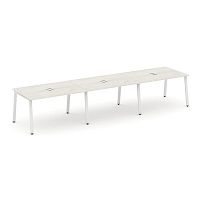 Style Project Стол переговорный SN-6A.SPRG-024 Дуб Наварра/Металл Белый 4740*980*750