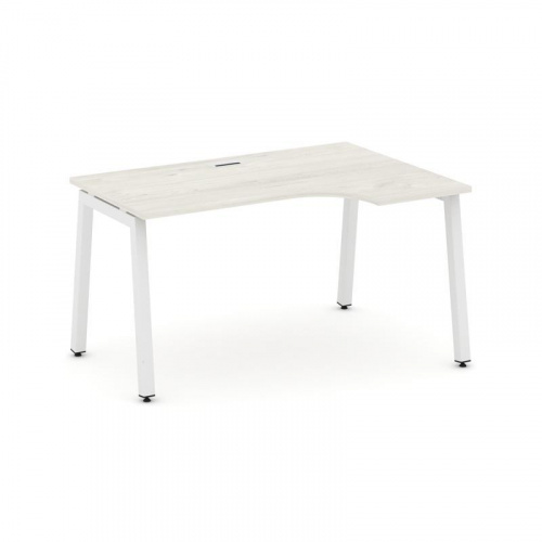 Style Project Стол рабочий эргоном. SN-5A.SPA-001(R) Тиквуд Светлый/Металл Антрацит 1380*600/980*750 фото 27