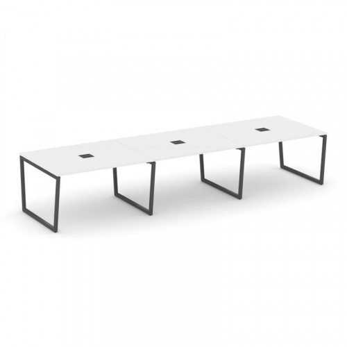 Style Project Стол переговорный SN-4T2.SPRG-054 Акация Лорка/Металл Антрацит/Заглушка Металл Антраци фото 26