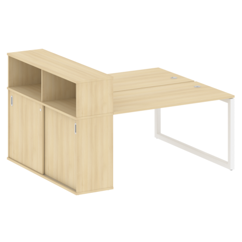 Бенч-система с шкафом-купе на О-обр. м/к Metal System Quattro 50БО.РС-СШК-2.3 фото 15