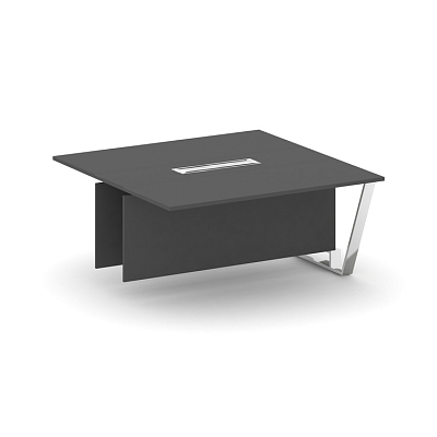 Steel Meet Проходной модуль L=1600 MD-PR.B.SPPW-16 Антрацит/Нержавеющая Сталь/Хром 1600*1600*750