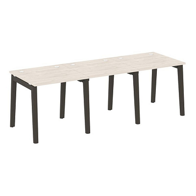 Onix Wood Рабочая станция OW.RS-3.0.8 Денвер Светлый/Дуб Темный/Металл Антрацит 2340*800*750