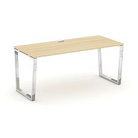 Style Project Direct Lux Стол письменный M-SN-6T2.SR-026.M Акация Лорка/Нержавеющая Сталь/Хром 1980*