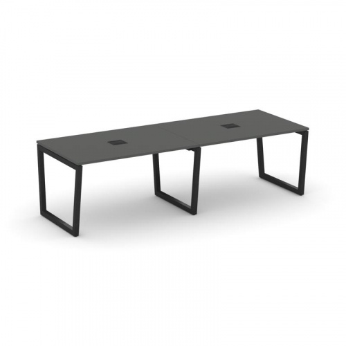Style Project Стол переговорный SN-5T2.SPRG-012 Акация Лорка/Металл Антрацит/Заглушка Металл Антраци фото 8