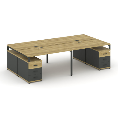 Бенч-система на 4 места с 2 опорными тумбами Concept CN.DRS-325 фото 4 Бенч-система на 4 места с 2 опорными тумбами Concept CN.DRS-325 фото 4