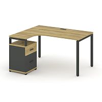 Стол эргономичный с опорной тумбой Concept CN.SA-308(L)