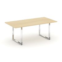 Style Project Direct Lux Стол переговорный M-SN-6O.SPRG-198.3 Акация Лорка/Нержавеющая Сталь/Хром 19