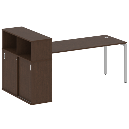 Стол офисный с шкафом-купе на П-обр. м/к Metal System Quattro 40БП.РС-СШК-3.5 фото 11 Стол офисный с шкафом-купе на П-обр. м/к Metal System Quattro 40БП.РС-СШК-3.5 фото 11