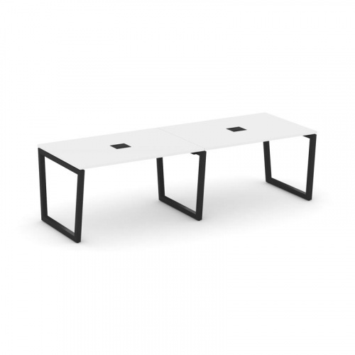 Style Project Стол переговорный SN-5T2.SPRG-012 Акация Лорка/Металл Антрацит/Заглушка Металл Антраци фото 4