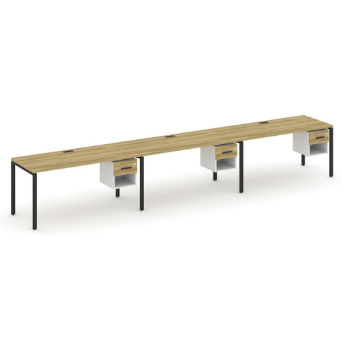 Бенч-система на 3 места с подвесными тумбами Concept CN.ORS-140 фото 6 Бенч-система на 3 места с подвесными тумбами Concept CN.ORS-140 фото 6