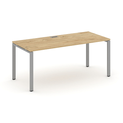 Style Project Direct Стол письменный SN-6P.SR-015.M Тиквуд Светлый/Металл Серый/Заглушка Металл Серы