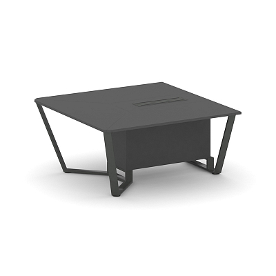 Steel Meet Начальный модуль L=1600 KDK-PR.B.SPNW-16 Антрацит/Металл Антрацит 1600*1600*750